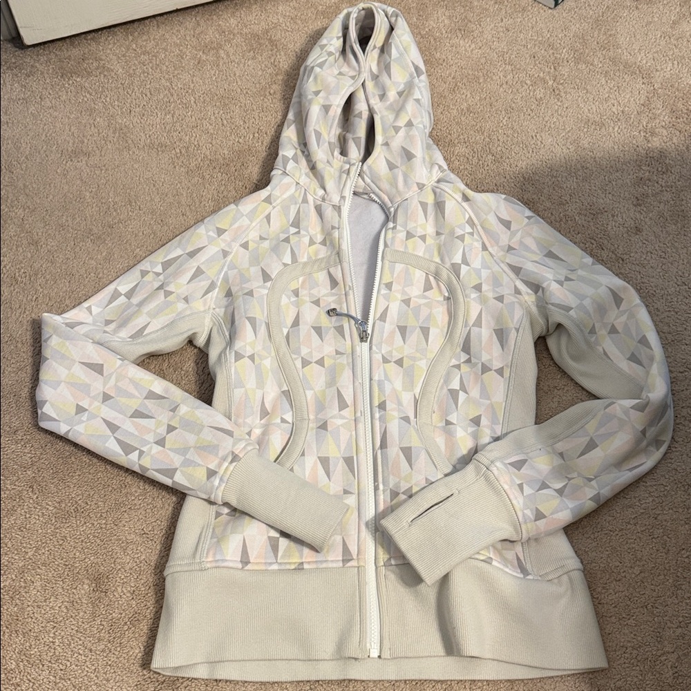Lululemon Geometric Pattern Zip Sweater Jacket